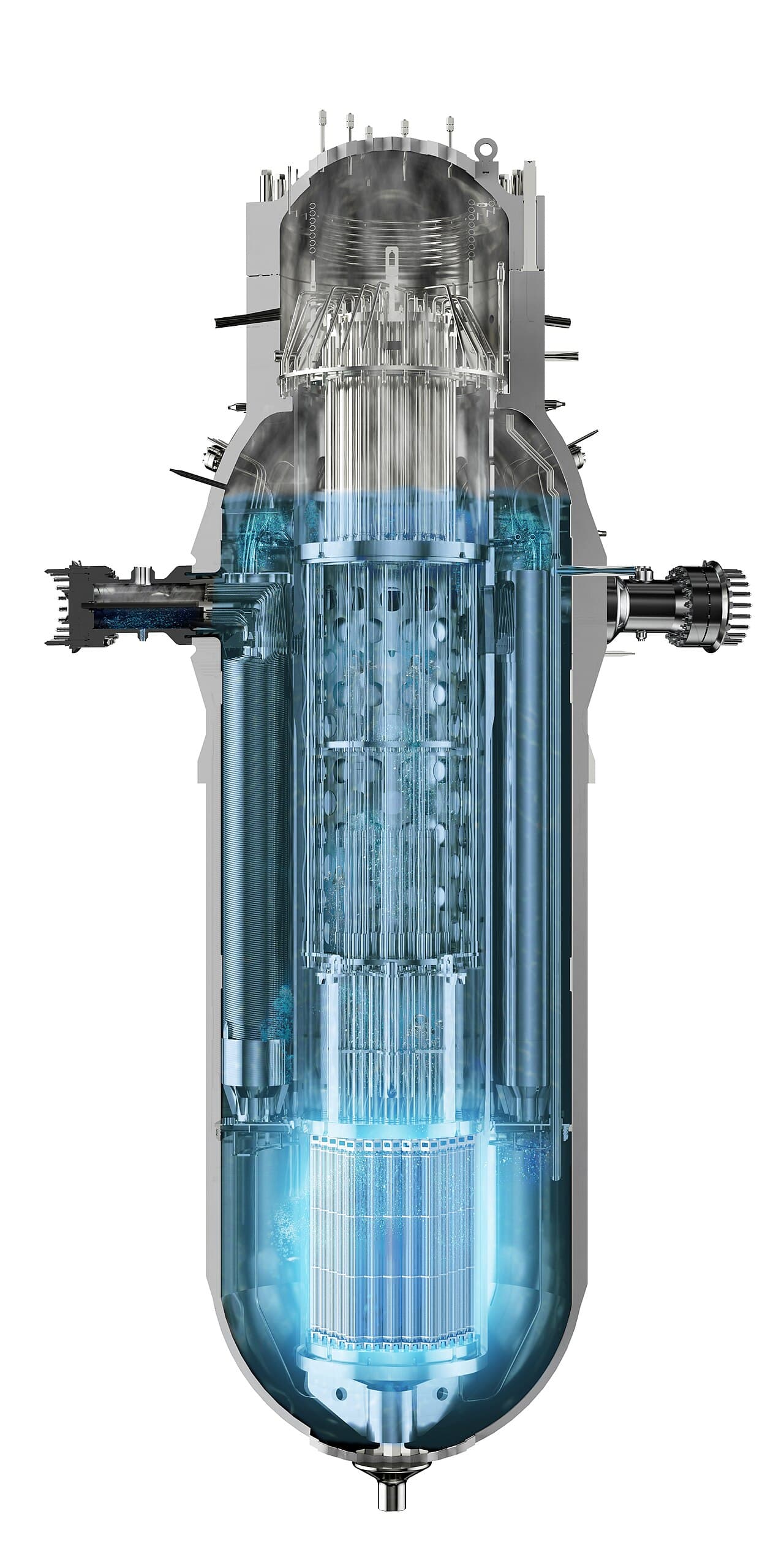 Corte técnico del recipiente de presión del reactor CAREM-25