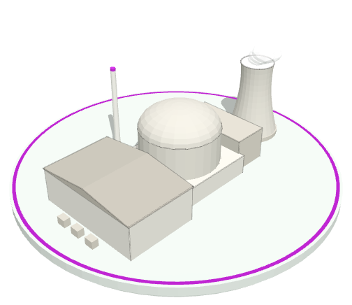 Diorama of a FBR reactor