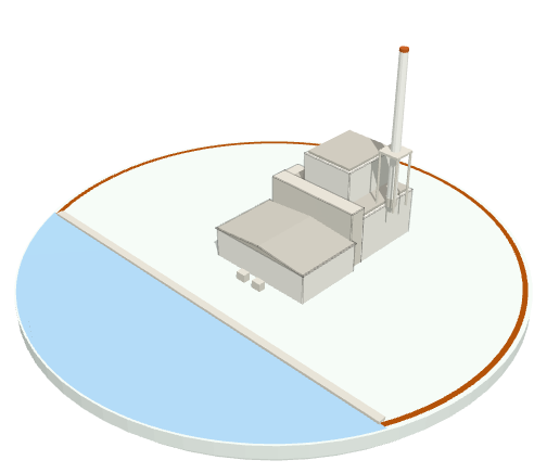 Diorama of a LWGR / RBMK reactor