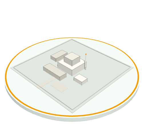 Diorama of a research reactor