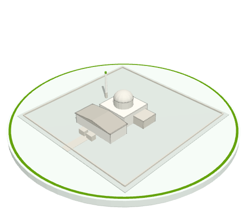 Diorama of a SMR reactor