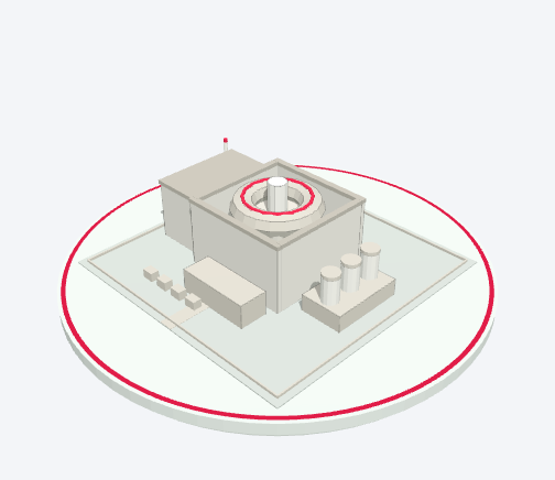 Diorama of a tokamak